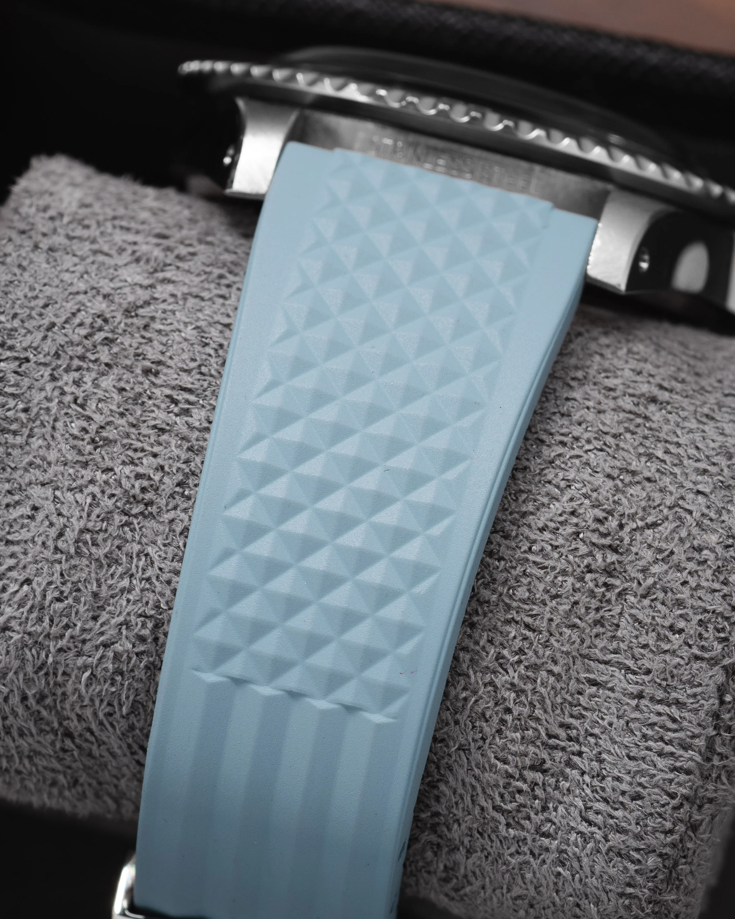 Baby Blue Waffle CTS Rubber Strap - Image 5