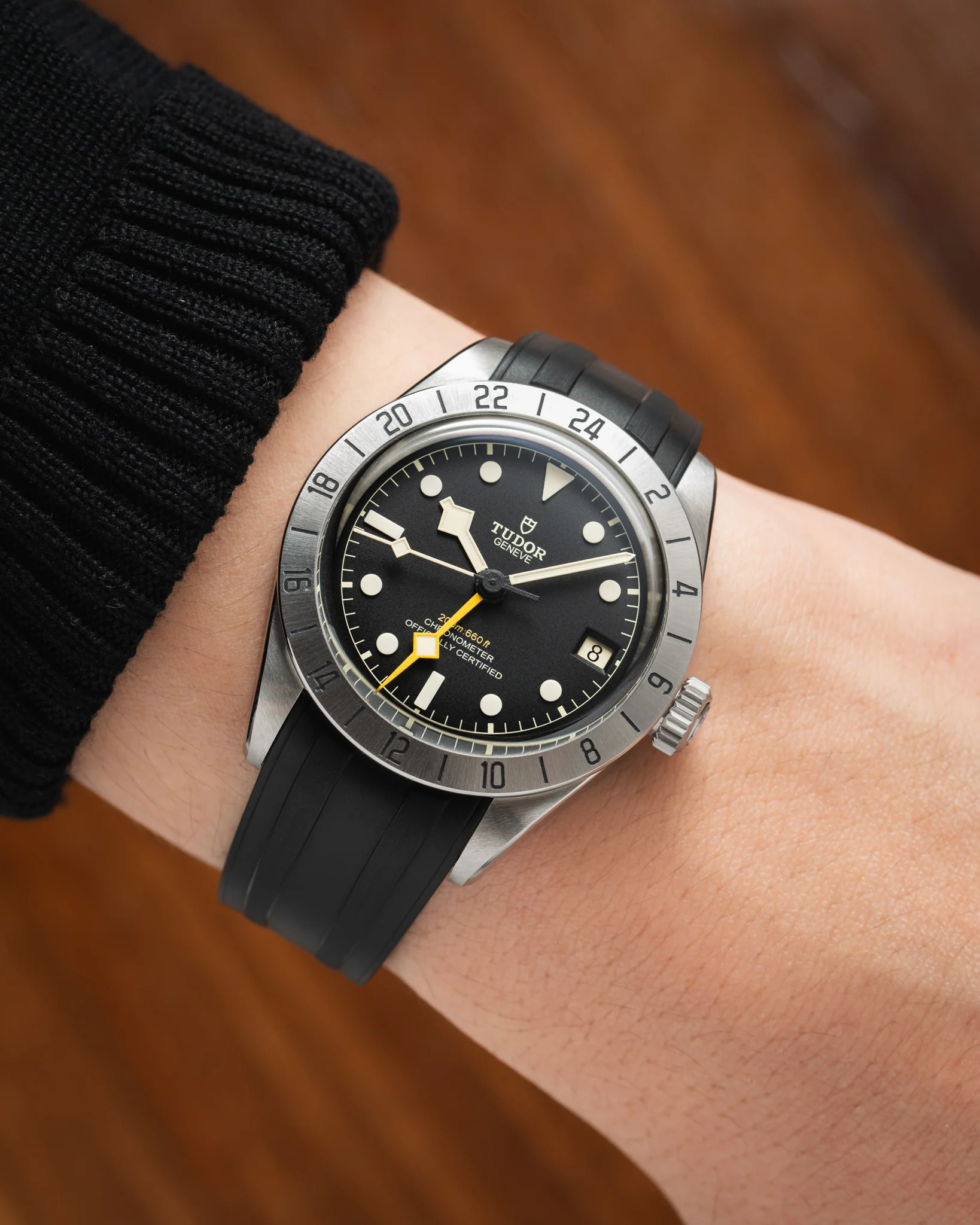 Black CTS Rubber Strap for Tudor BB Pro - Image 2