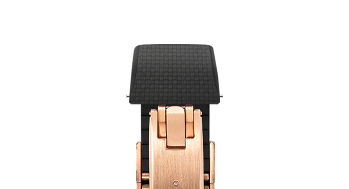 Black Sailcloth CTS Rubber Strap for Cartier Santos de Cartier - Image 8