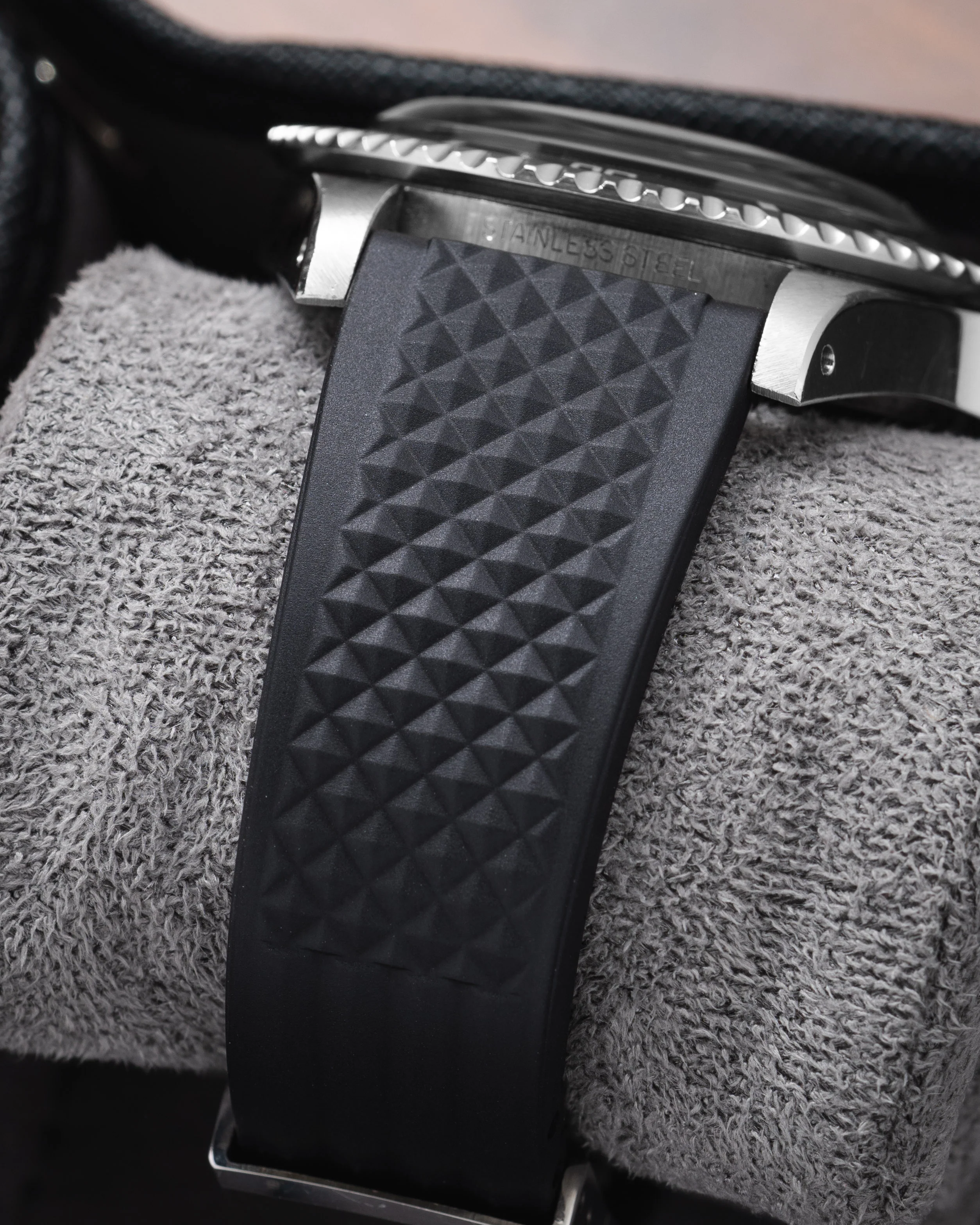 Black Waffle CTS Rubber Strap - Image 5