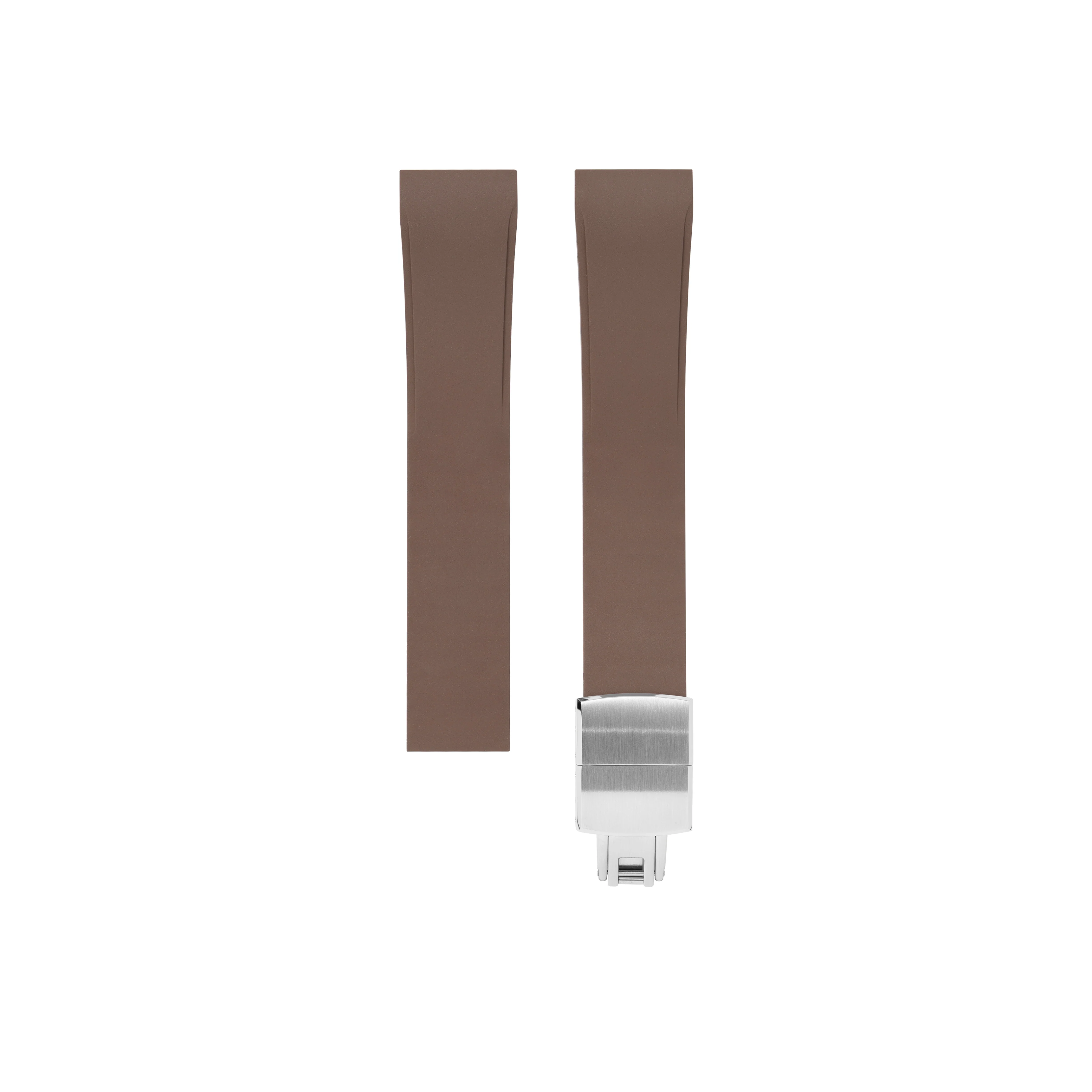 Brown CTS Rubber Strap for Cartier Santos de Cartier - Image 5
