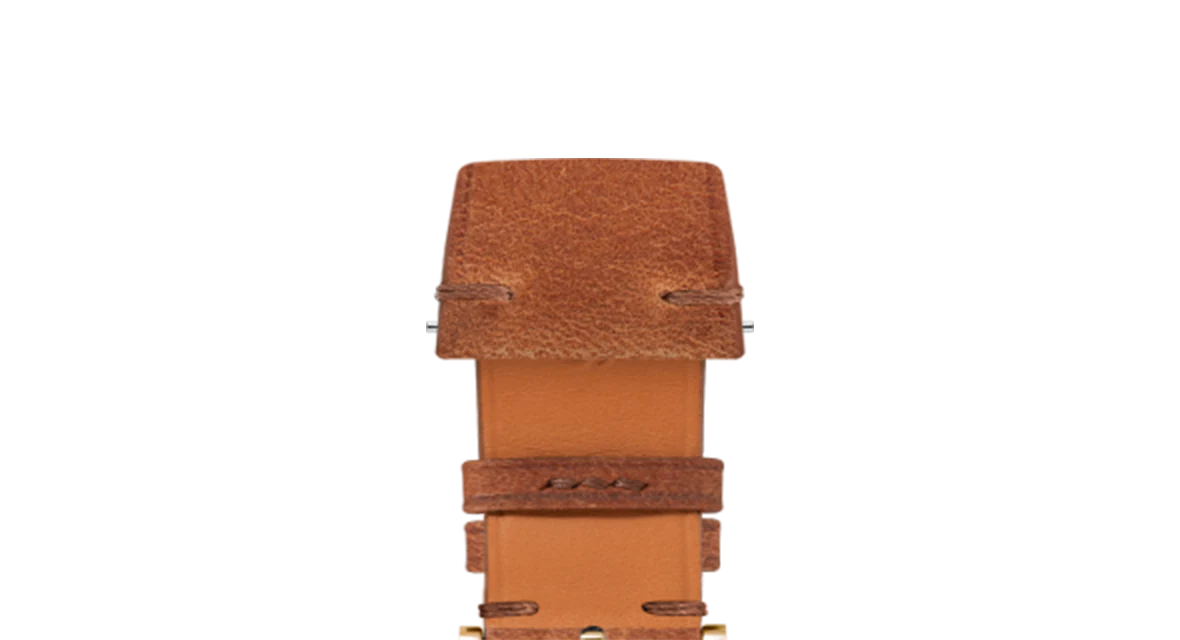 Cognac Crazy Horse Side-Stitch Strap - Image 13