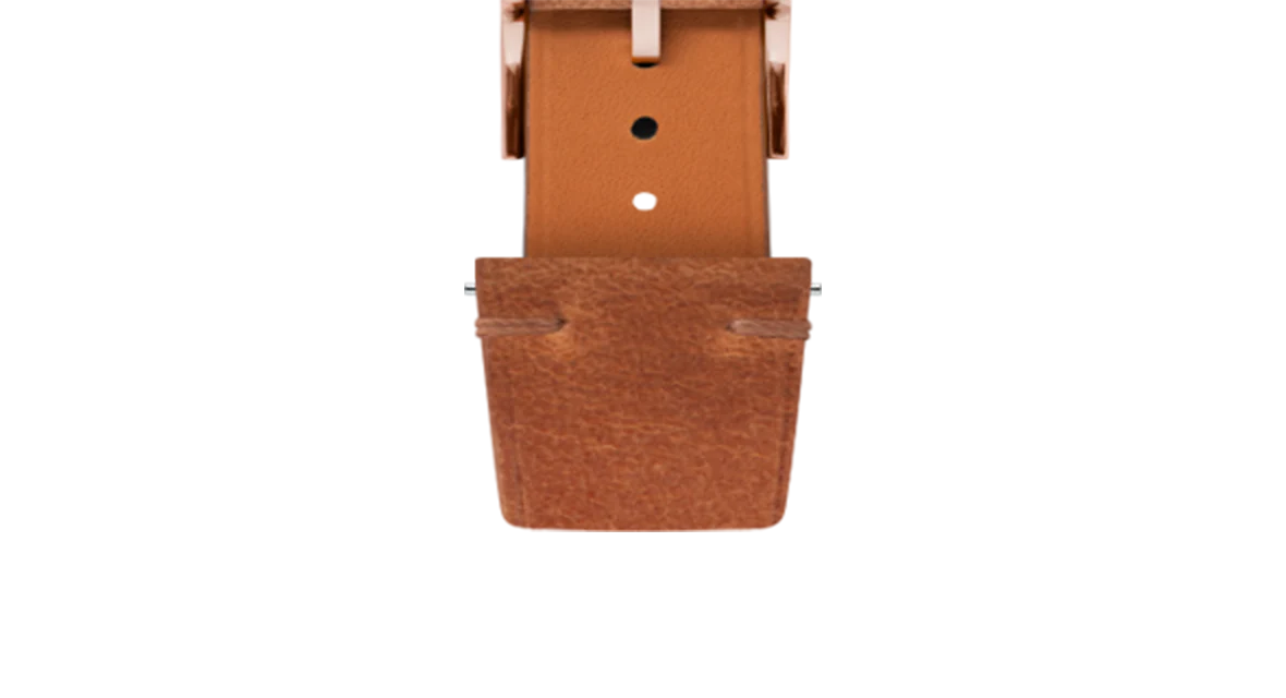 Cognac Crazy Horse Side-Stitch Strap - Image 8