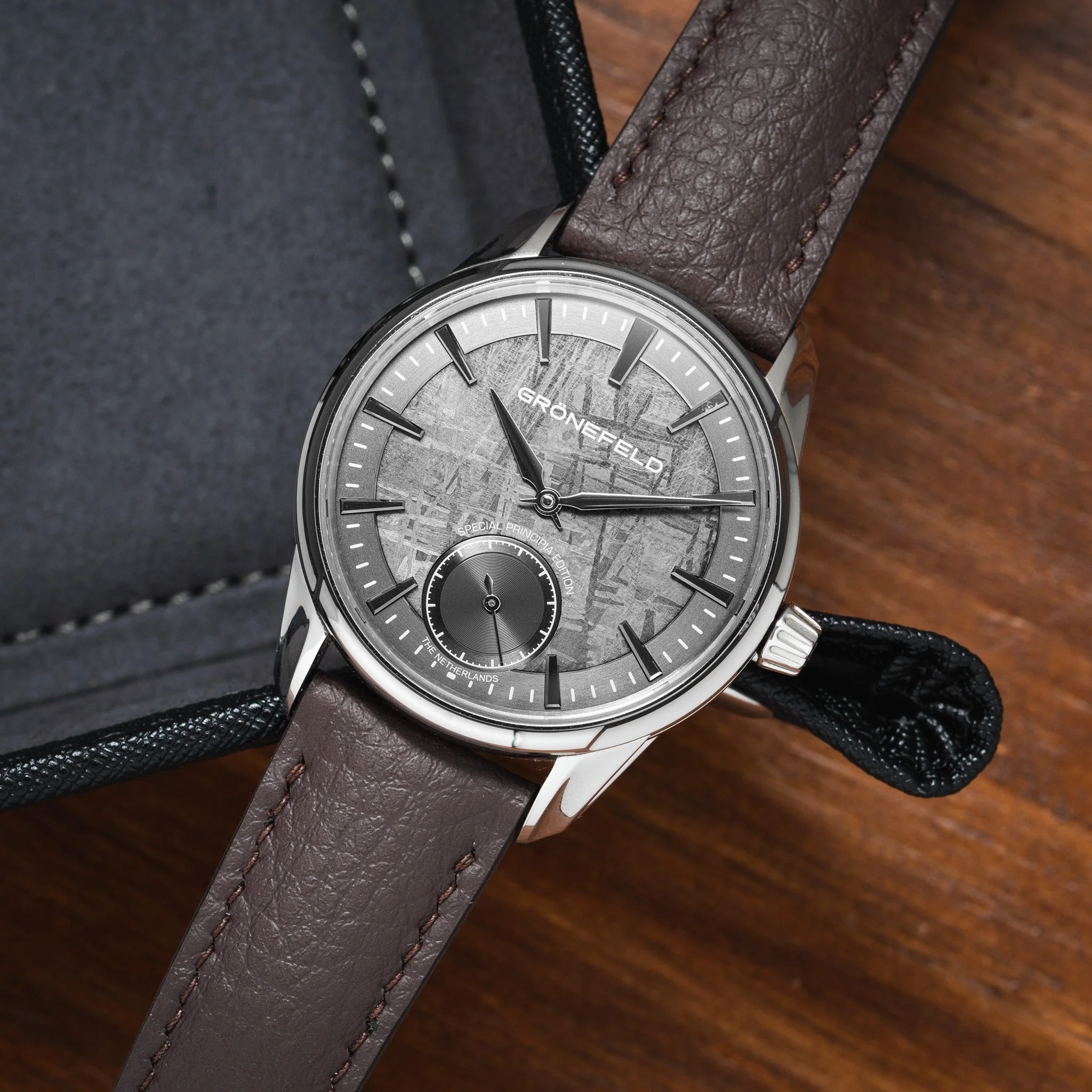 Dark Brown Rubberised Leather (Togo) Signature Strap - Image 2
