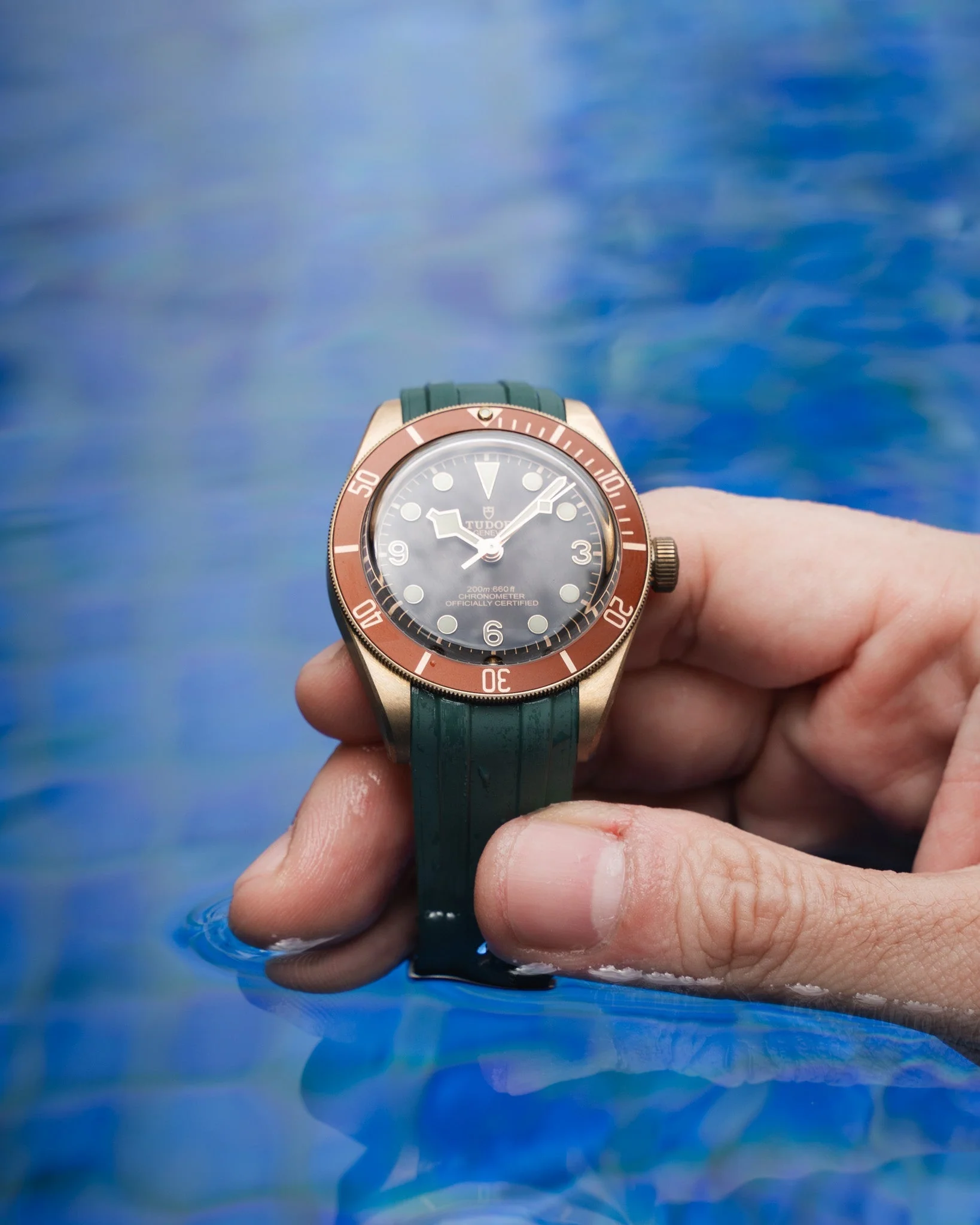 Emerald Green CTS Rubber Strap for Tudor BB58 - Image 3