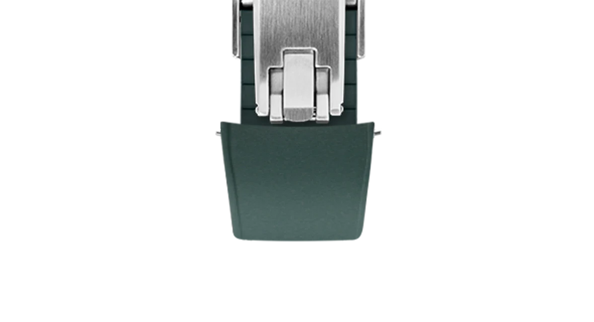 Emerald Green Curved CTS Rubber Strap - Image 6