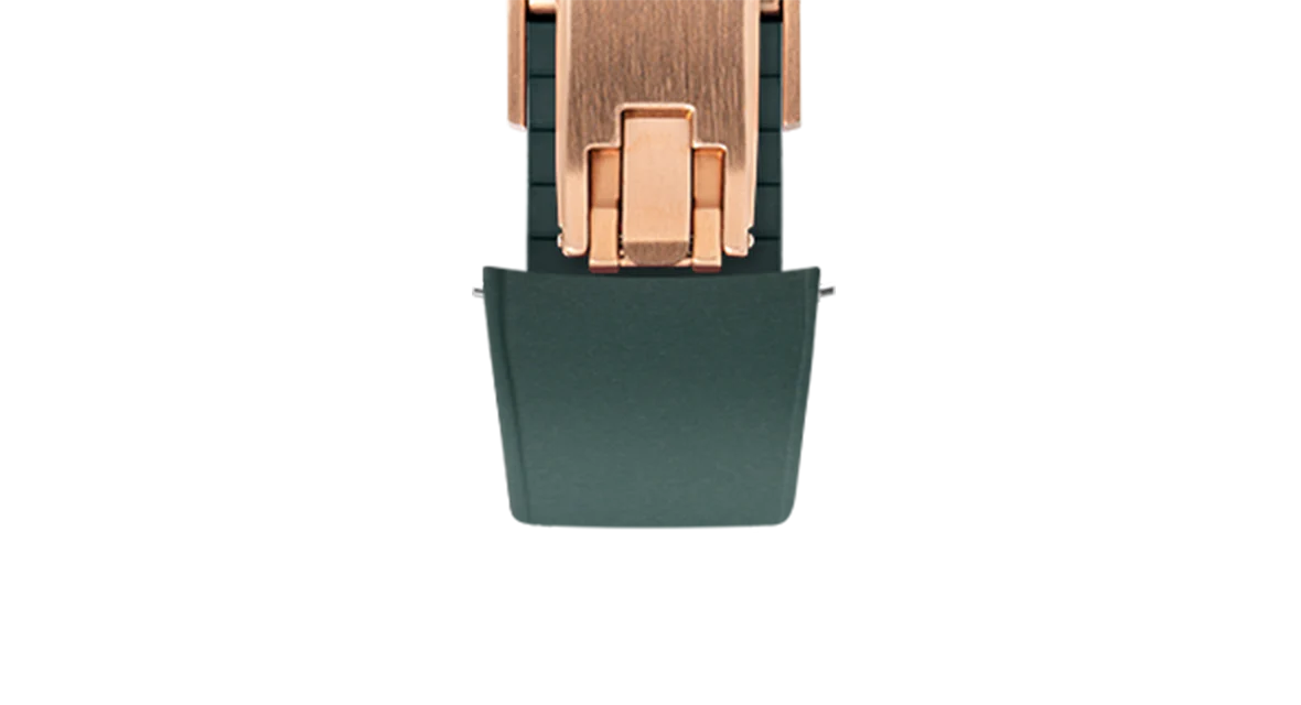 Emerald Green Curved CTS Rubber Strap - Image 8