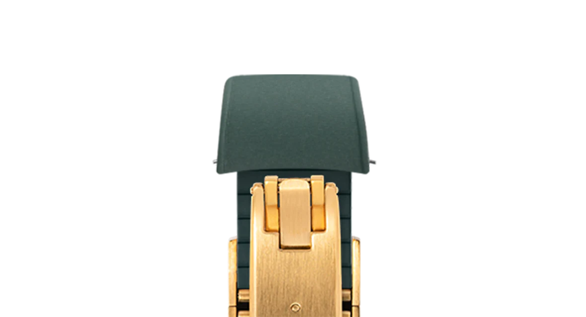 Emerald Green Curved CTS Rubber Strap - Image 9