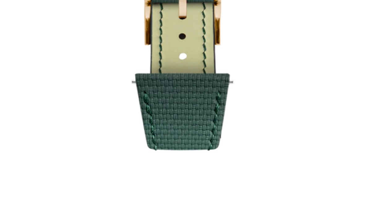 Emerald Green Sailcloth Slim Strap for De Bethune - Image 12