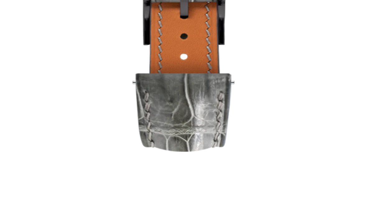 Glossy Grey Crocodile Signature Strap - Image 13