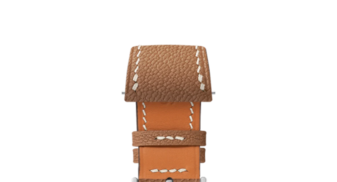 Gold Chevre Strap for Cartier Tank - Image 3