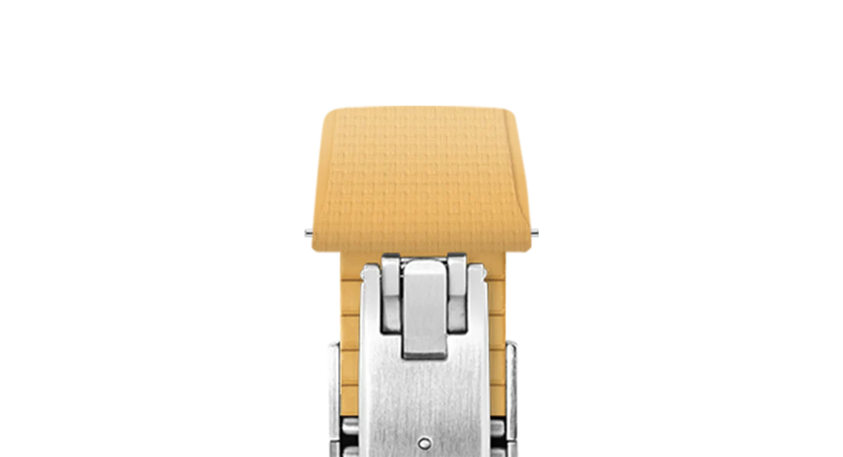Gold Sailcloth CTS Rubber Strap for Cartier Santos de Cartier - Image 6