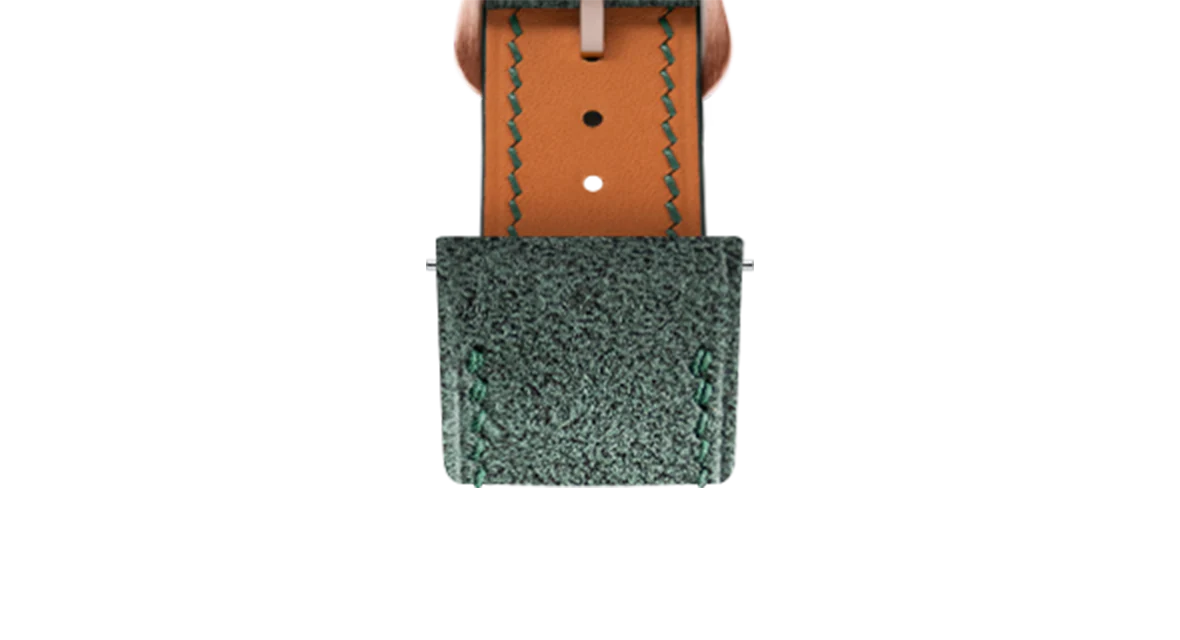 Green Alcantara Strap for Cartier Santos-Dumont - Image 7
