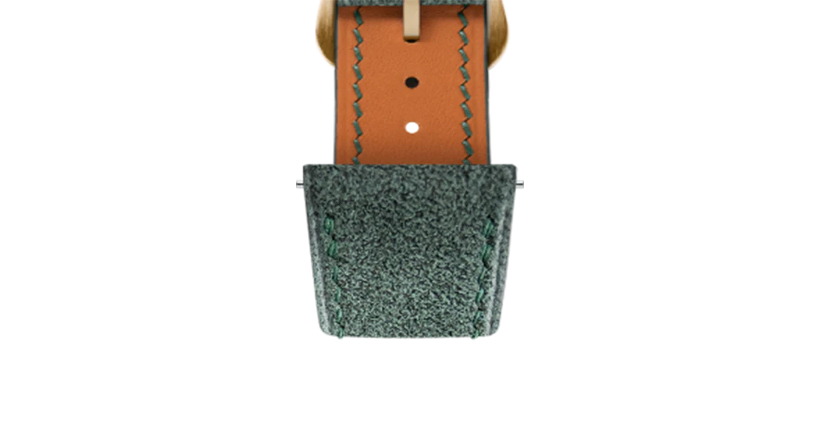 Green Alcantara Strap for Cartier Tank - Image 10
