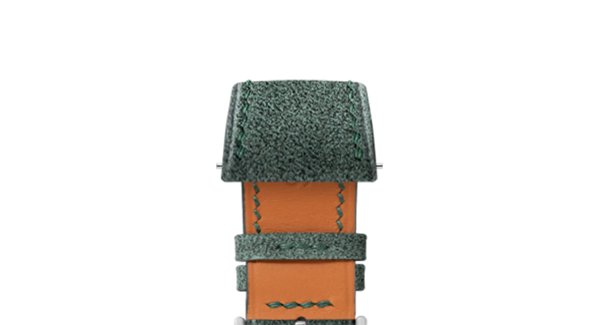Green Alcantara Strap for Cartier Tank - Image 5