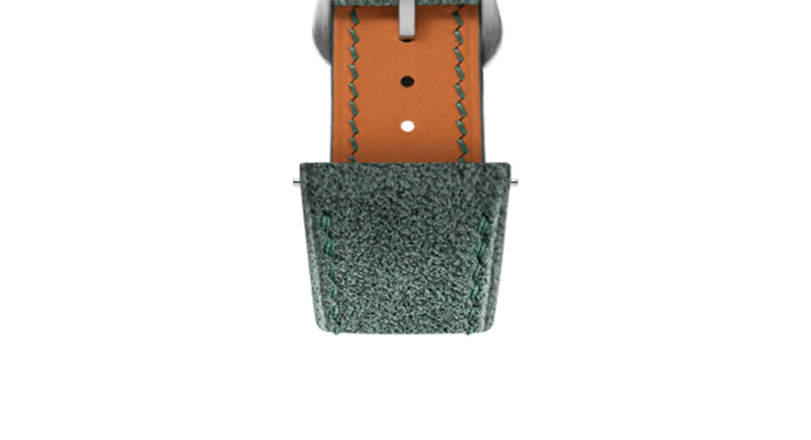 Green Alcantara Strap for Cartier Tank - Image 6