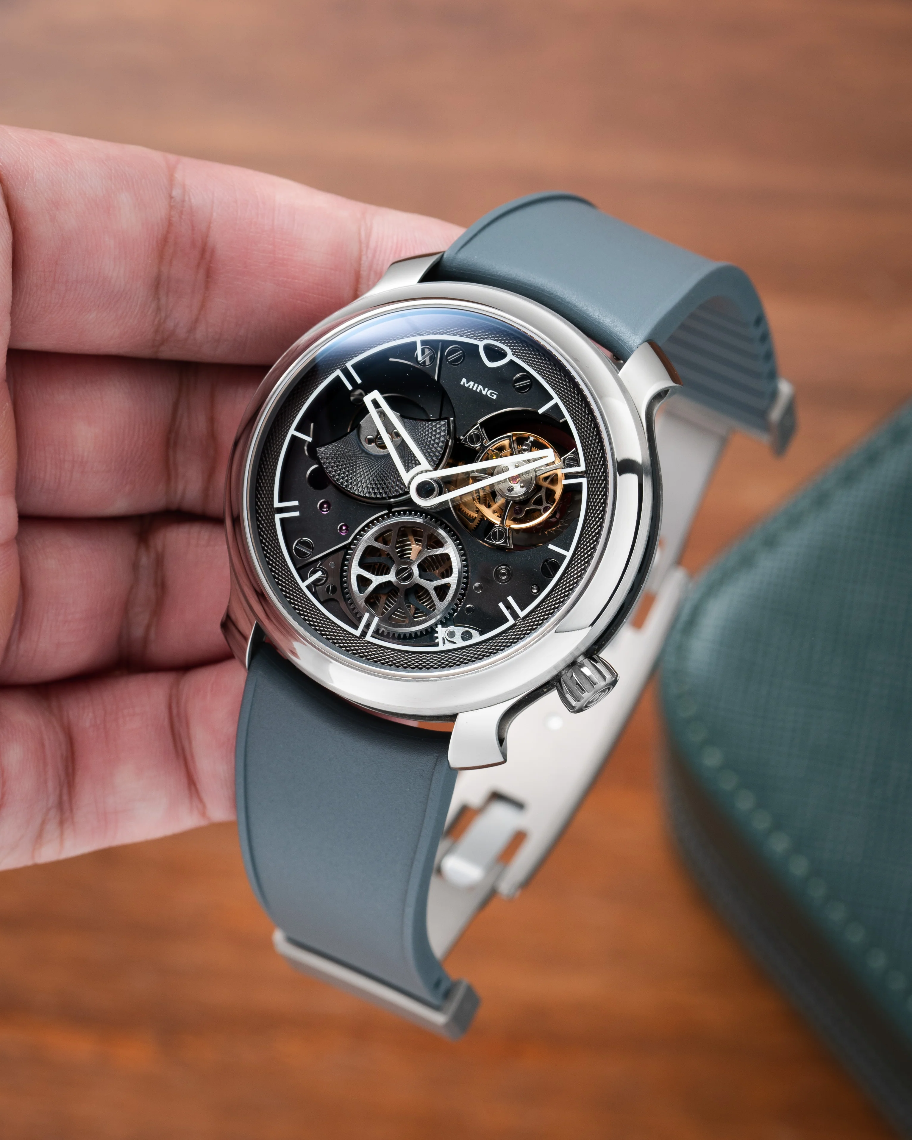 Grey Curved CTS Rubber Strap - Image 5