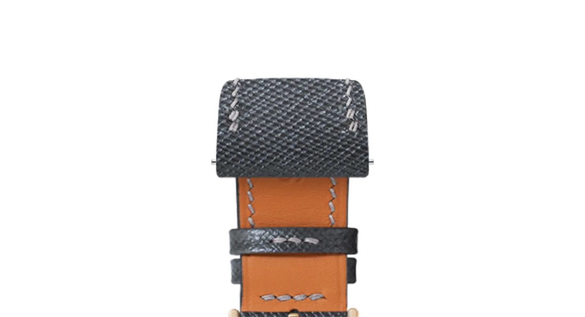 Grey Saffiano Strap for Cartier Santos-Dumont - Image 10