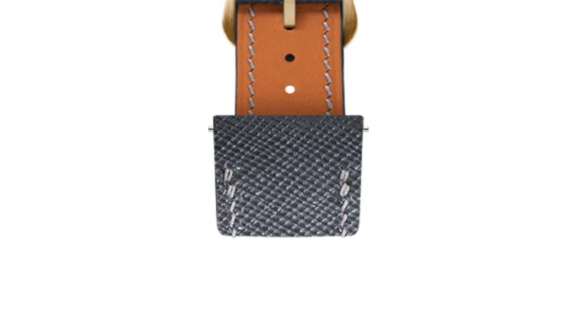 Grey Saffiano Strap for Cartier Santos-Dumont - Image 11