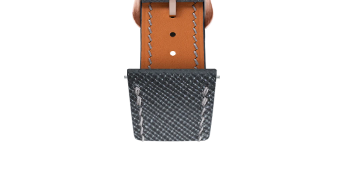 Grey Saffiano Strap for Cartier Tank - Image 6