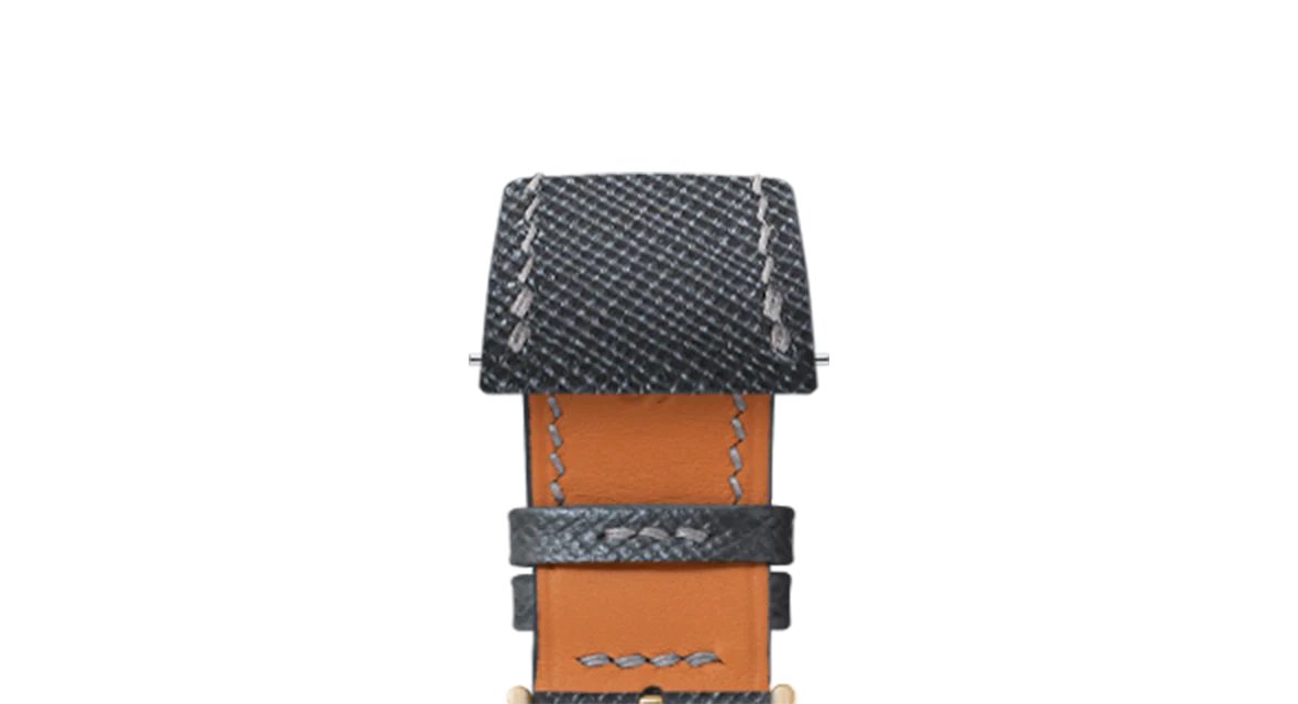 Grey Saffiano Strap for Cartier Tank - Image 7
