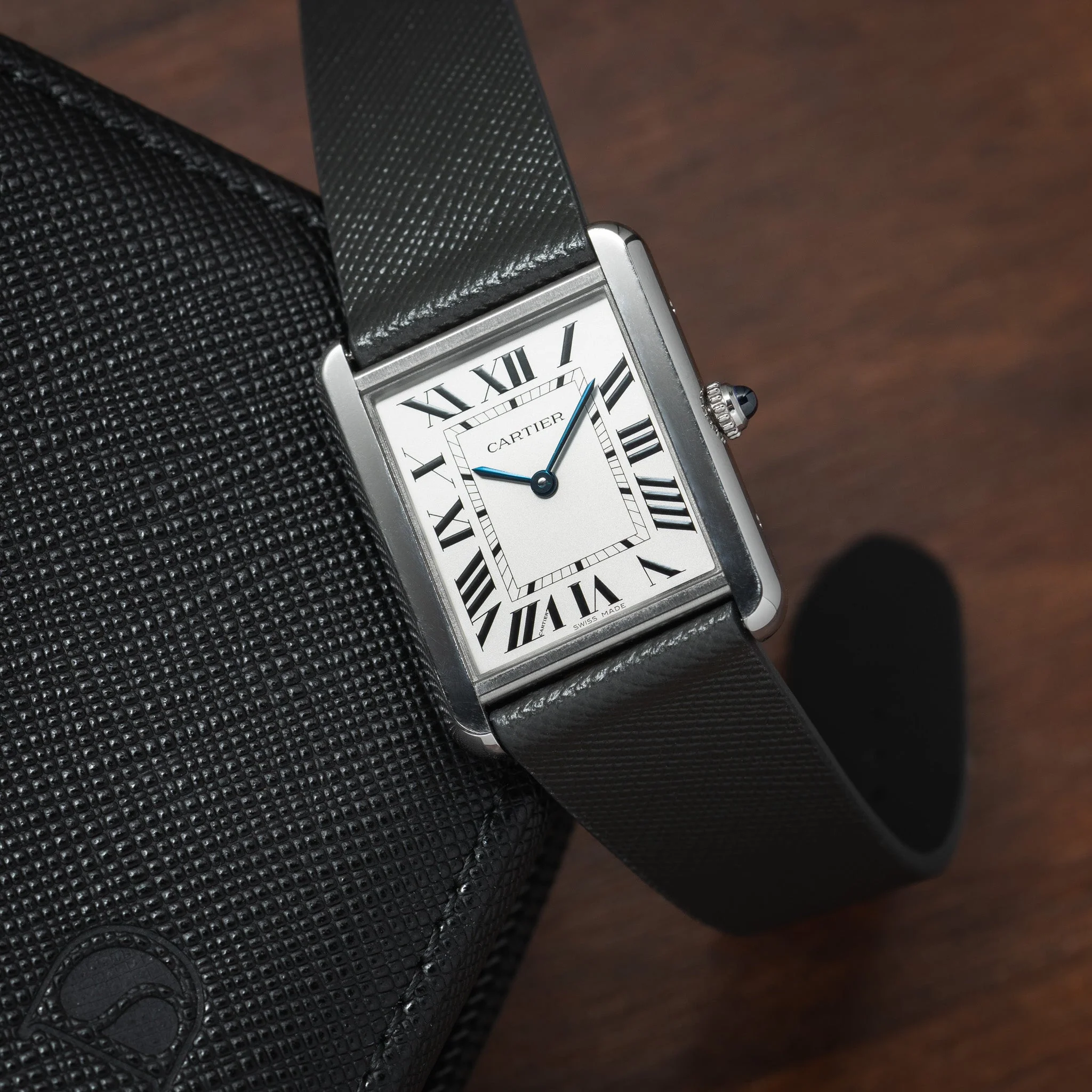 Grey Saffiano Stitchless Strap - Image 2