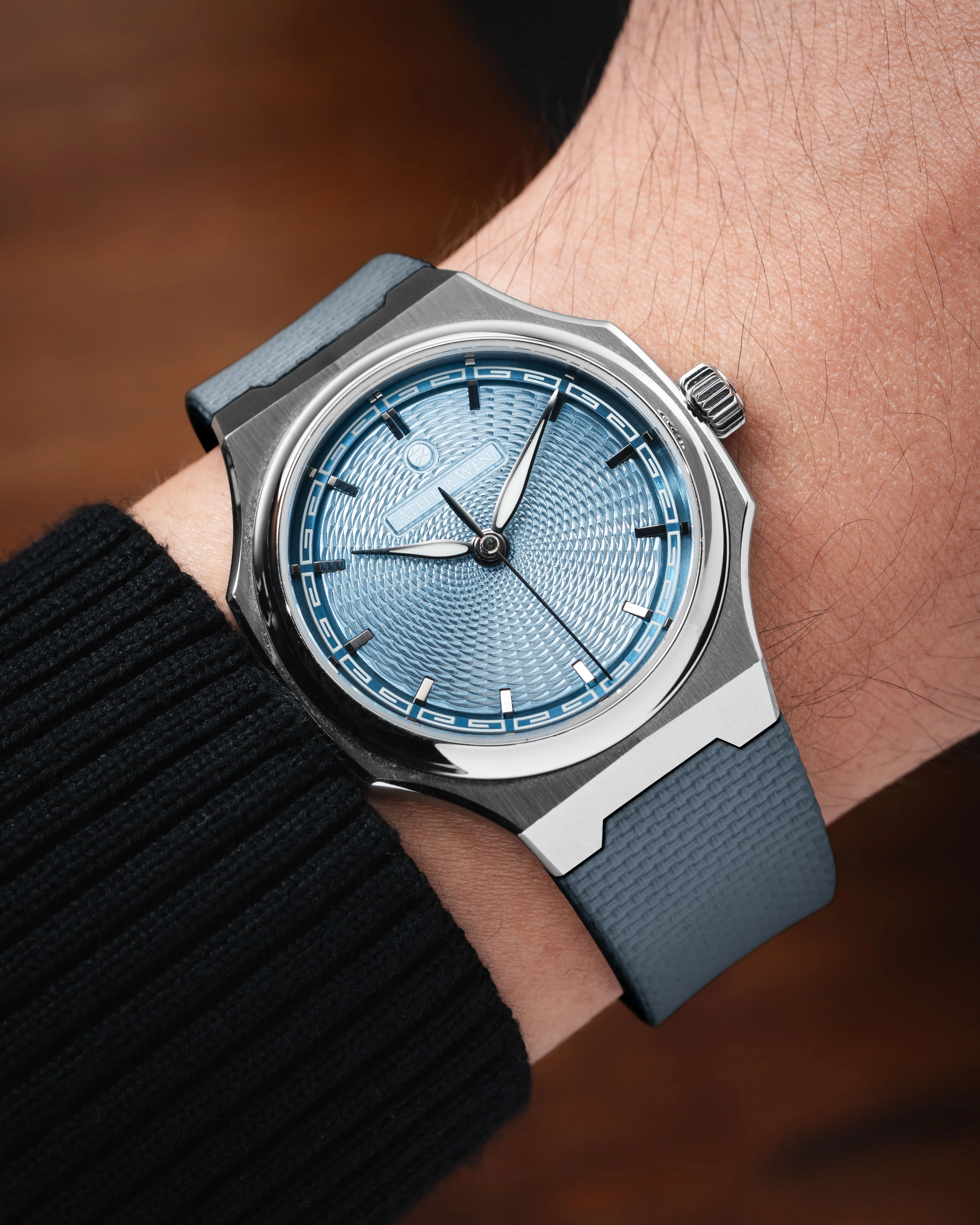 Grey Sailcloth CTS Rubber Strap for Atelier Wen Perception - Image 2