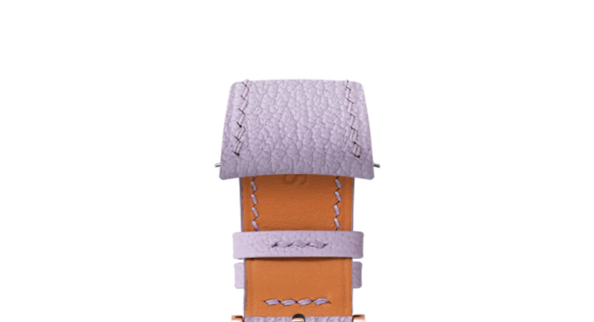 Overstock: Lavender Chevre Slim (Curved) Strap - Image 5