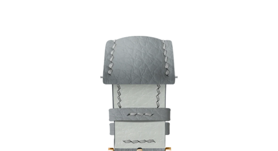 Light Grey Rubberised Leather (Togo) Signature Strap - Image 10
