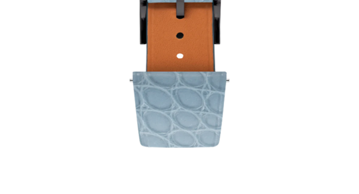 Matte Astral Blue Alligator Flank Stitchless Strap - Image 11