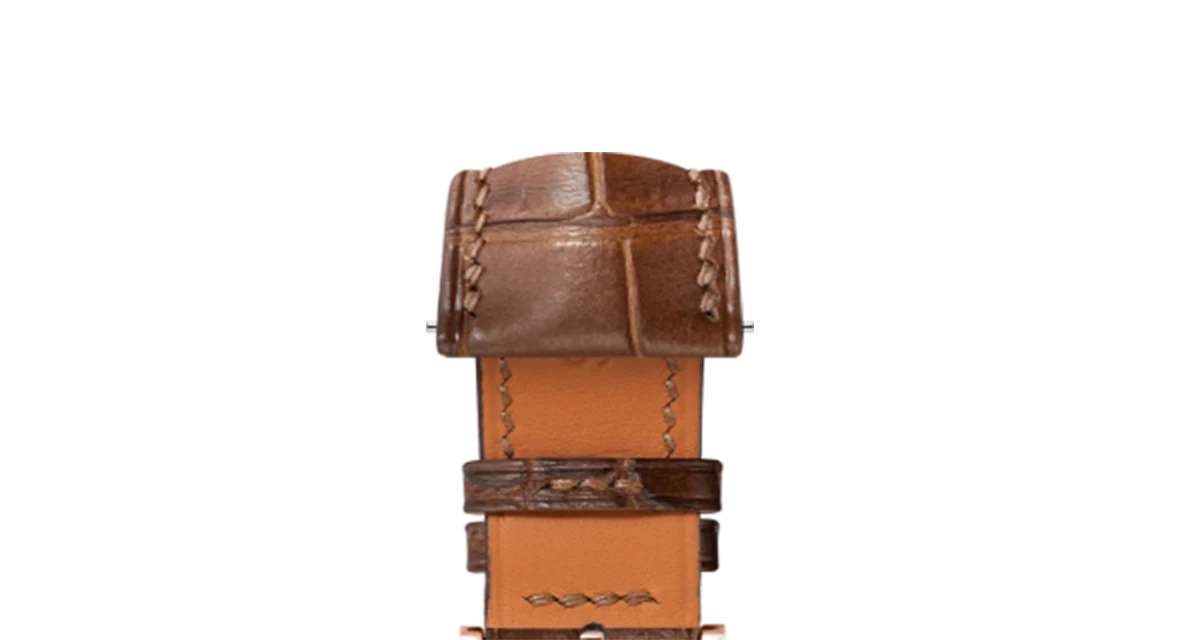 Matte Cognac Alligator Signature Strap - Image 7