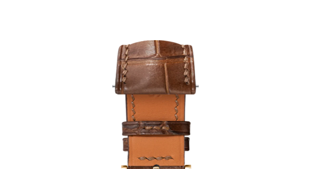 Matte Cognac Alligator Signature Strap - Image 9