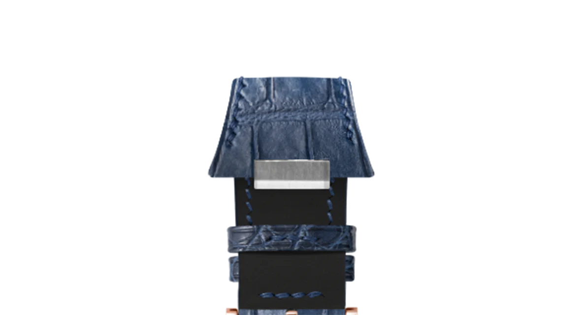 Matte Navy Alligator Strap for Tissot PRX - Image 10