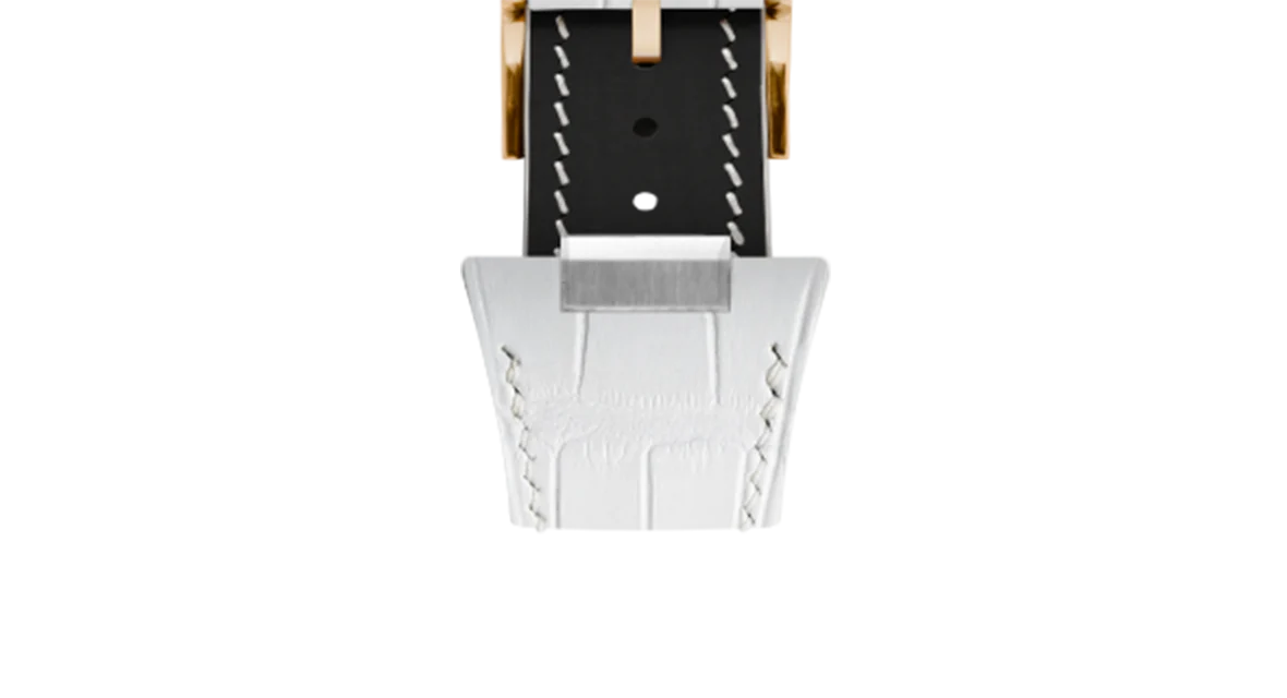 Matte White Alligator Strap for Tissot PRX - Image 11