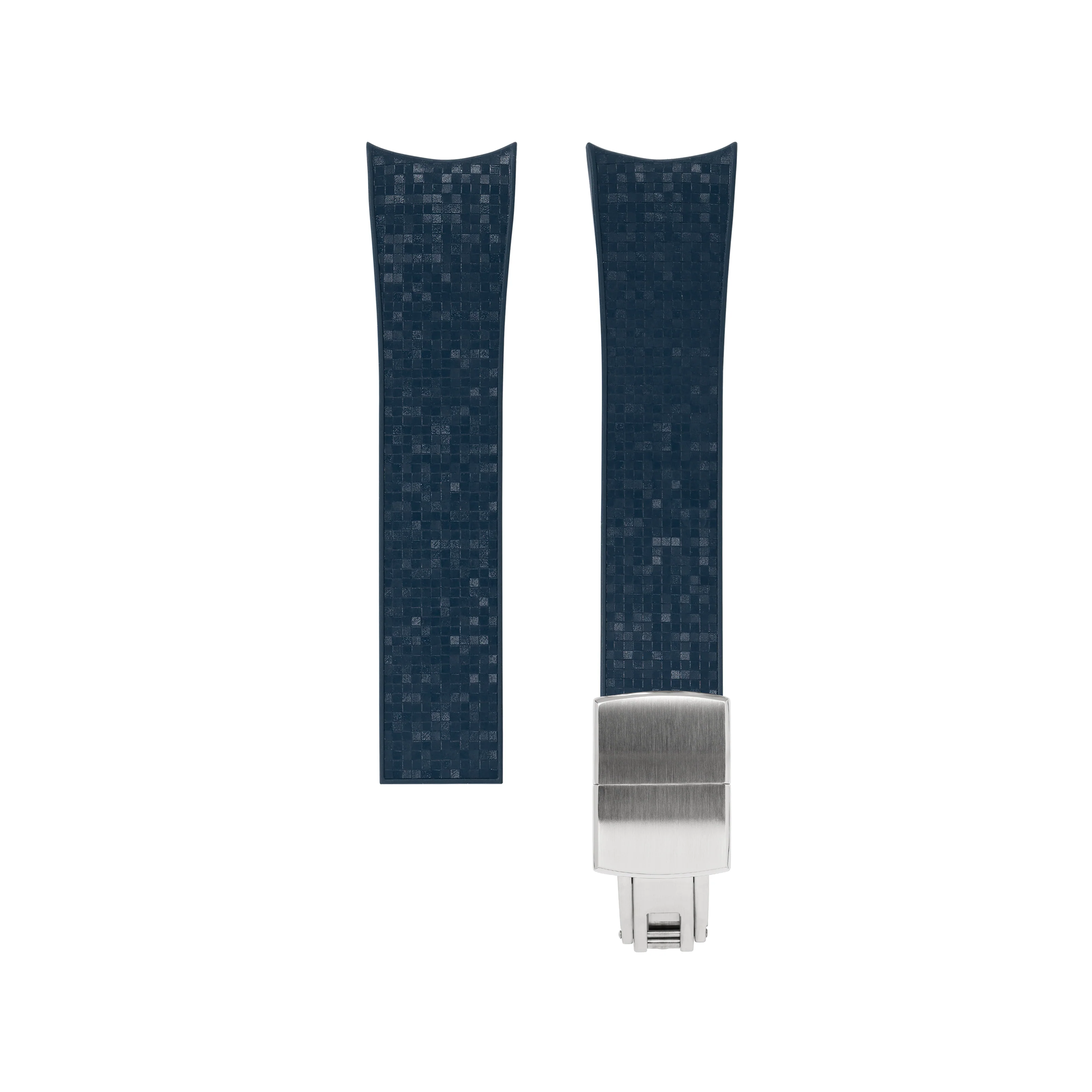 Navy Curved CTS Rubber Strap for MB&F MAD1 - Image 5