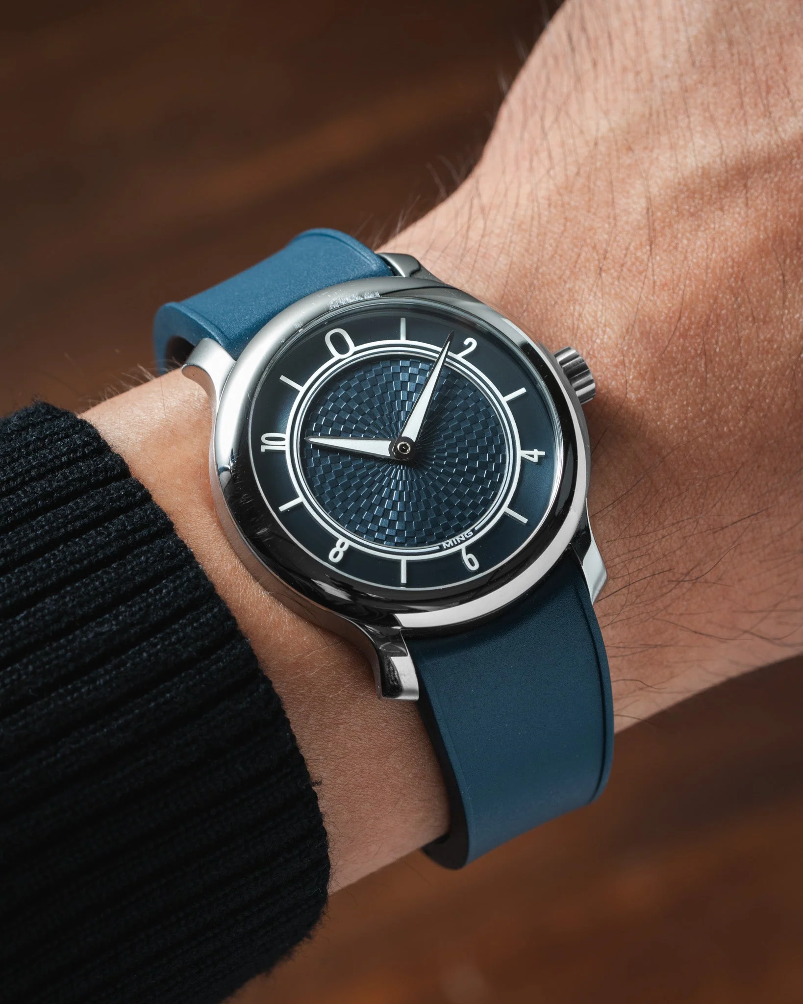 Navy Curved CTS Rubber Strap - Image 5
