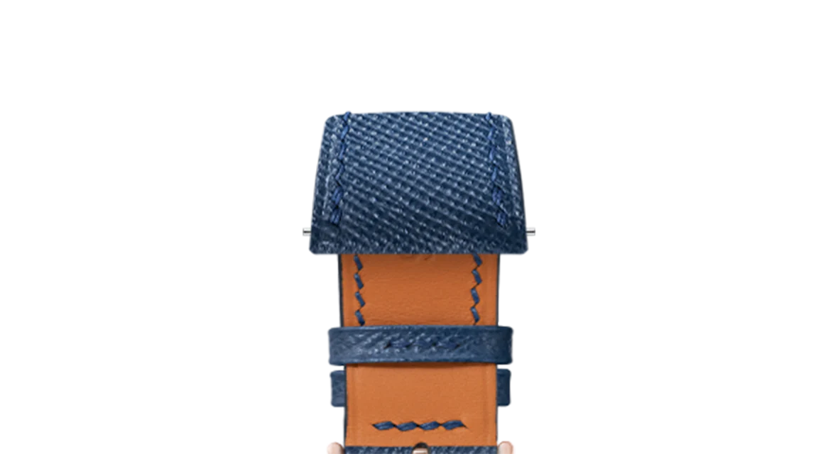 Navy Saffiano Strap for Cartier Tank - Image 10