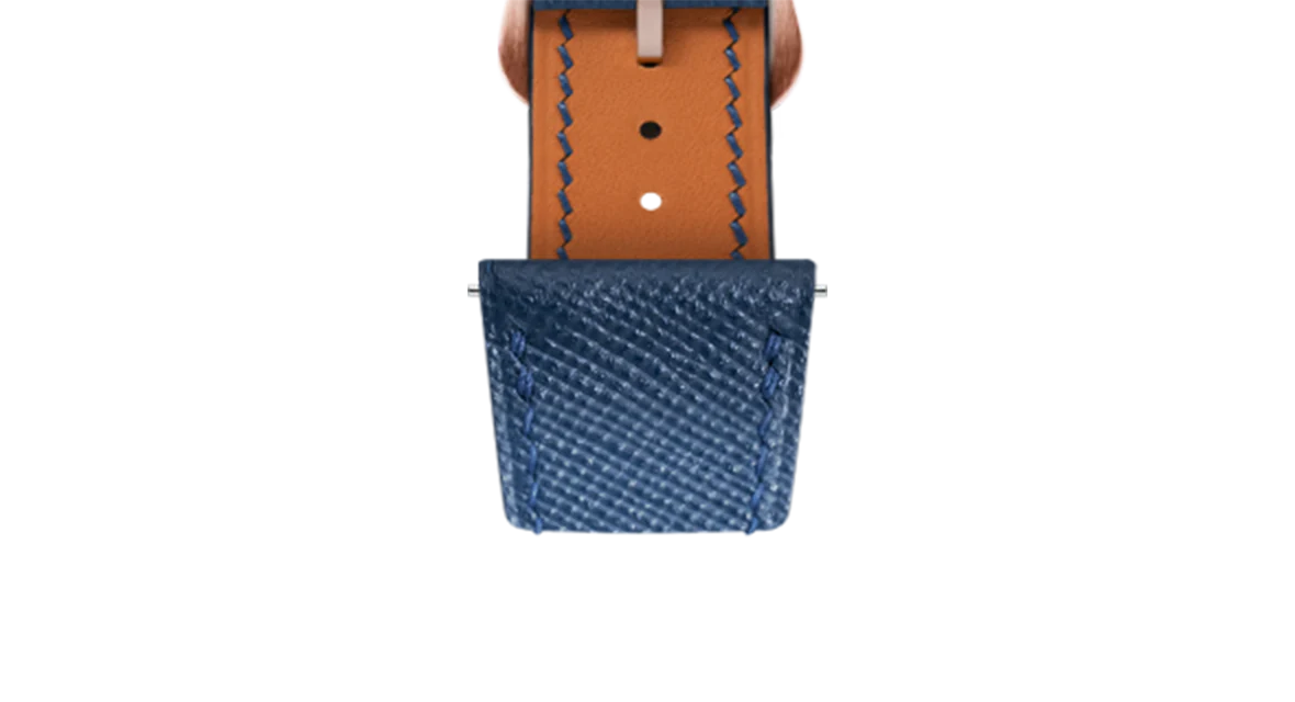 Navy Saffiano Strap for Cartier Tank - Image 11