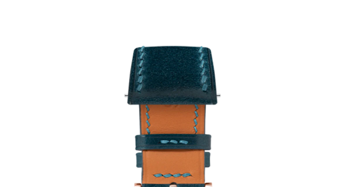 Navy Shell Cordovan Slim Strap - Image 10