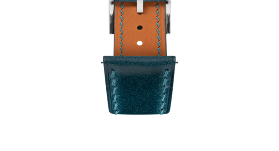 Navy Shell Cordovan Slim Strap - Image 11