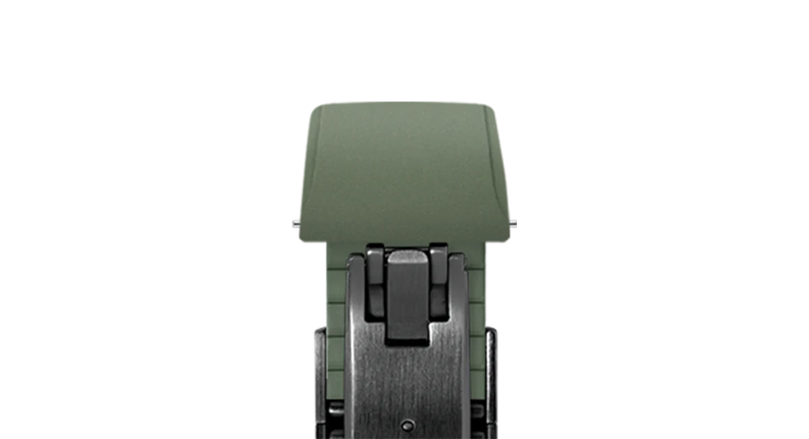 Olive Green CTS Rubber Strap for Cartier Santos de Cartier - Image 12