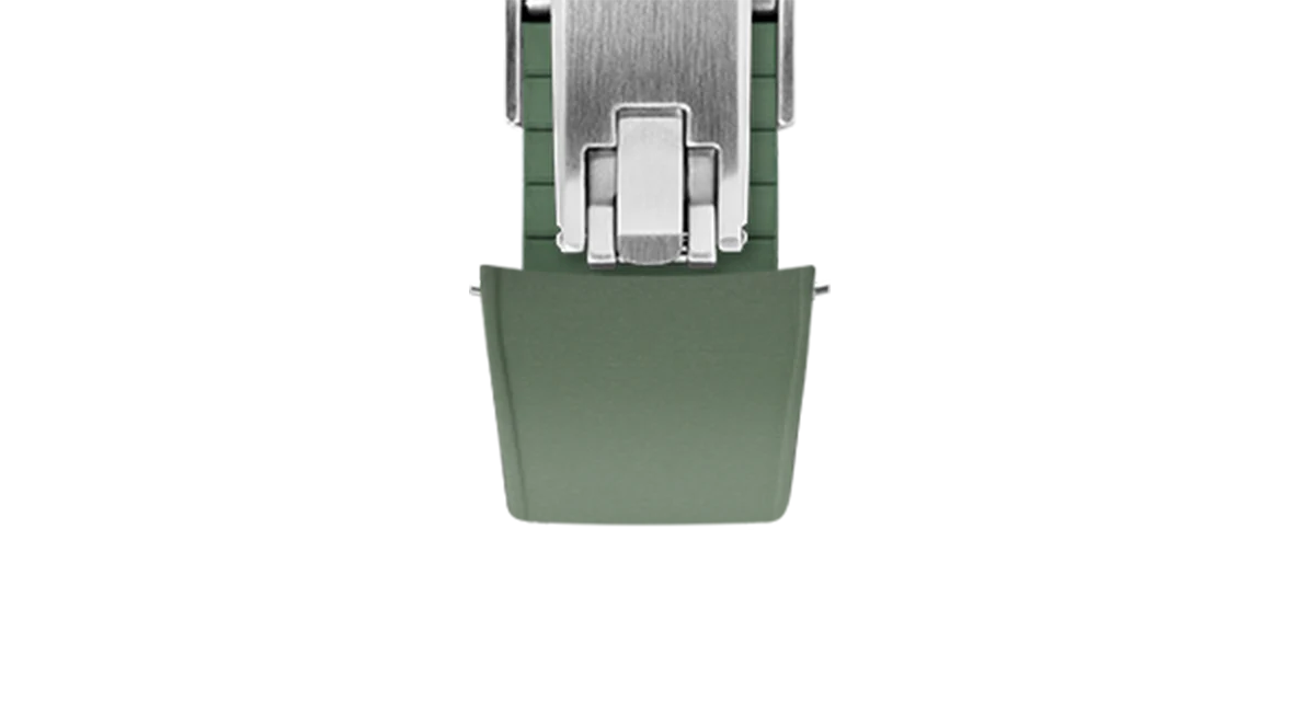 Olive Green Curved CTS Rubber Strap - Image 10