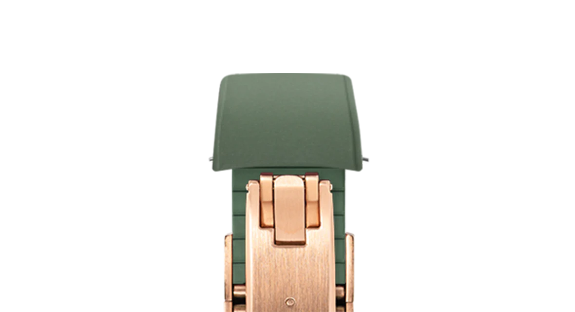 Olive Green Curved CTS Rubber Strap - Image 11
