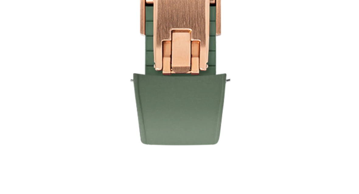Olive Green Curved CTS Rubber Strap - Image 12