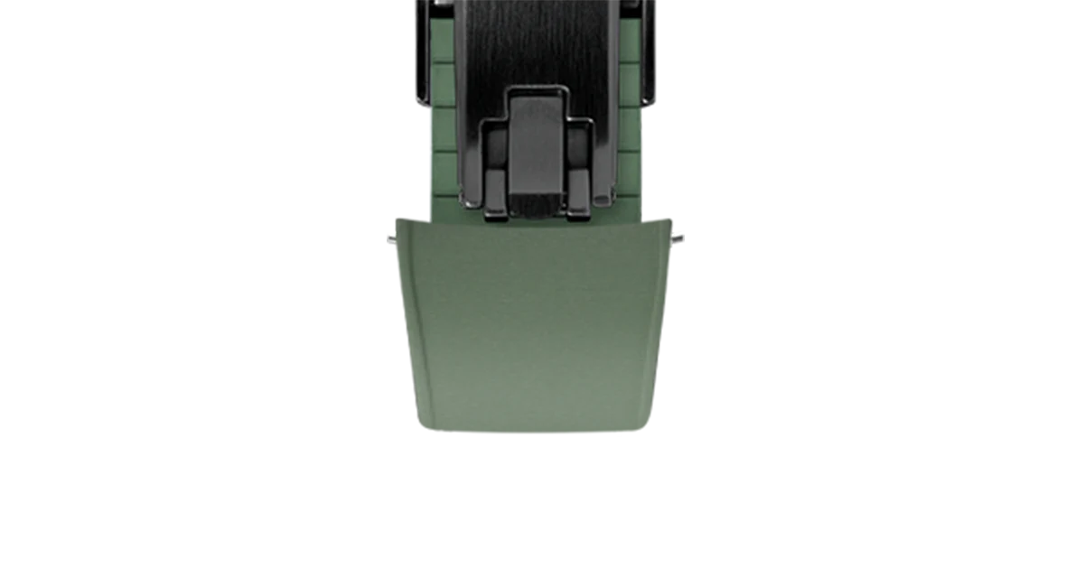Olive Green Curved CTS Rubber Strap - Image 16