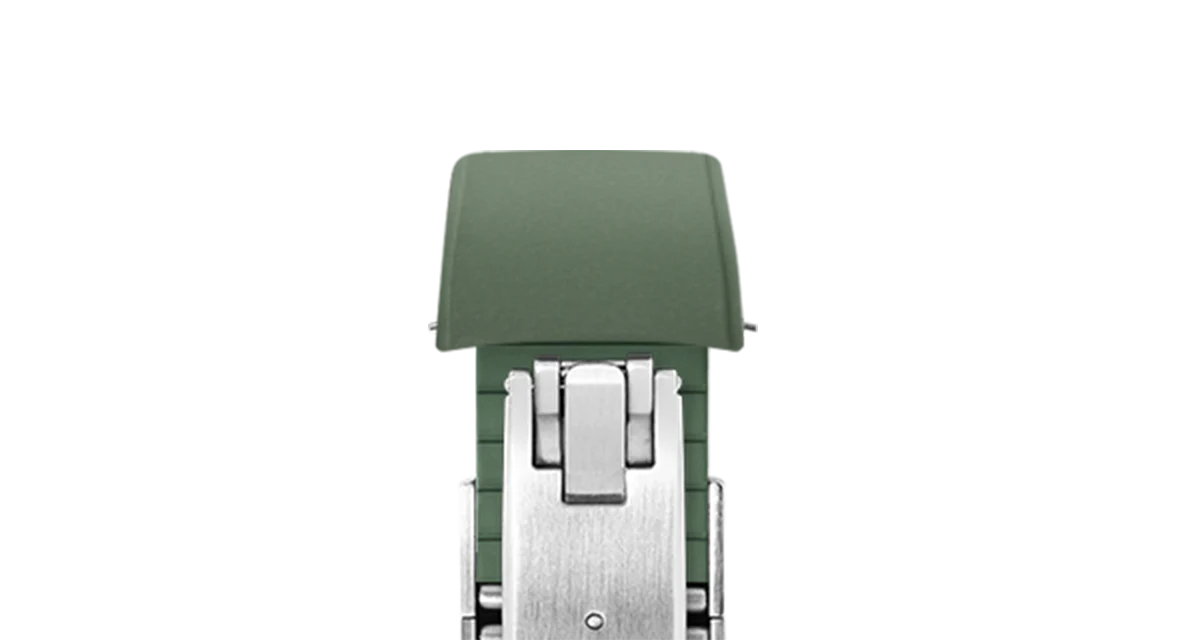Olive Green Curved CTS Rubber Strap - Image 9