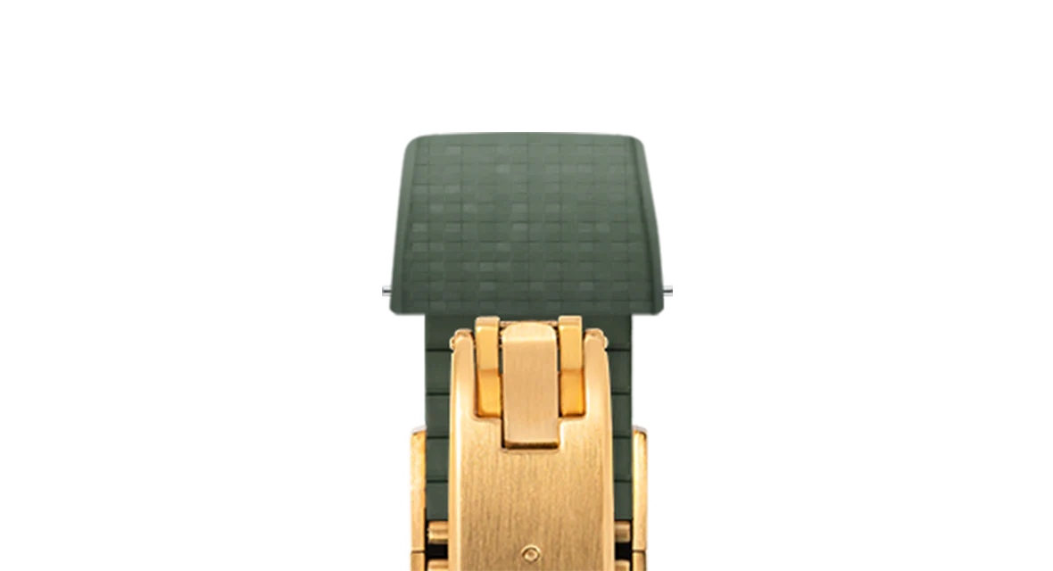 Olive Green Mosaic CTS Rubber Strap - Image 10