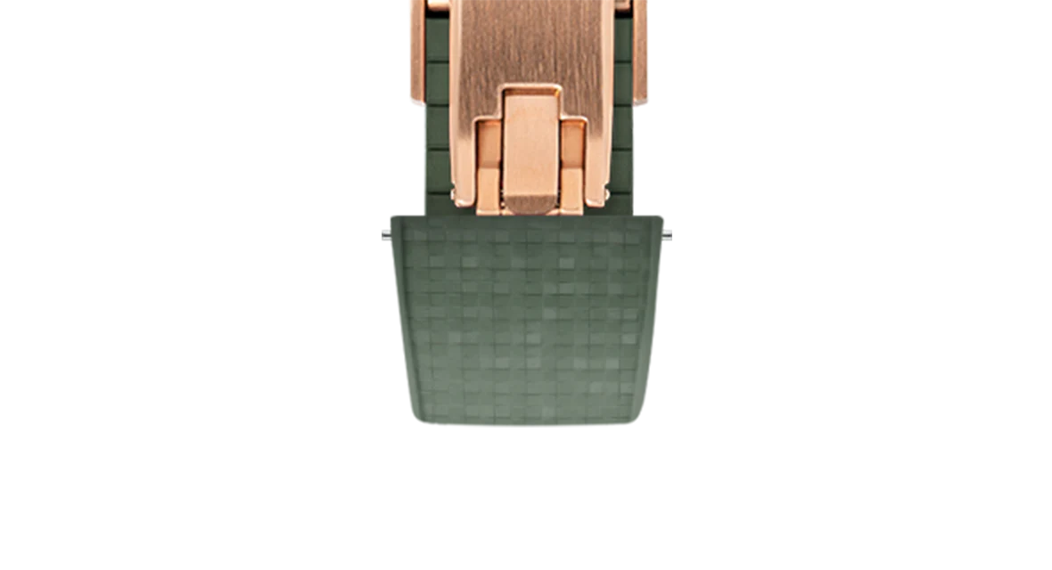 Olive Green Mosaic CTS Rubber Strap - Image 9