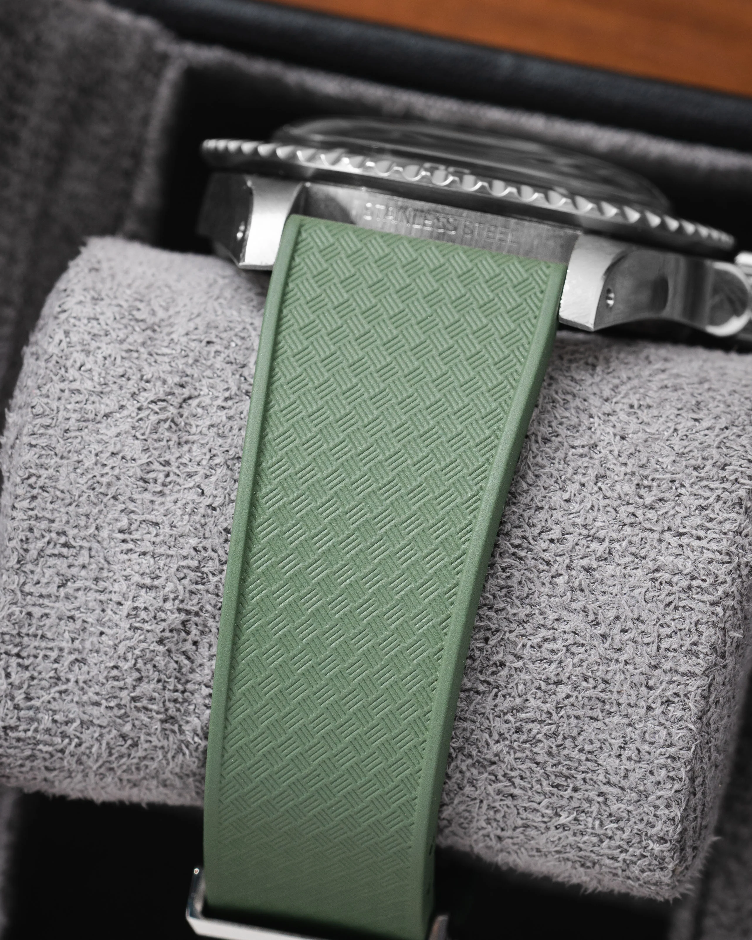 Olive Green Tropical CTS Rubber Strap - Image 6
