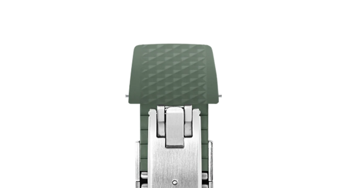 Olive Green Waffle CTS Rubber Strap - Image 6